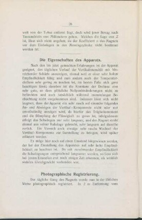 Photographische Registrierung.