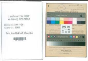 Entnazifizierung Caecilie Schulze-Osthoff , geb. 18.06.1919 (Lehrerin)