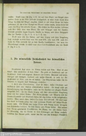 5. Die mineralische Beschaffenheit des heimatlichen Bodens