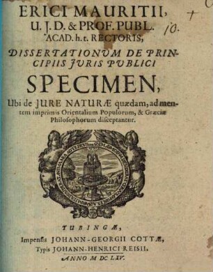 Dissertationum de principiis iuris publici specimen