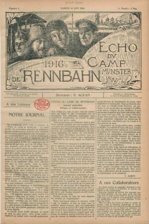 1916: Echo du Camp de Rennbahn