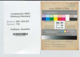 Entnazifizierung Guenther Kotthaus, geb. 22.01.1908 (Landgerichtsrat)