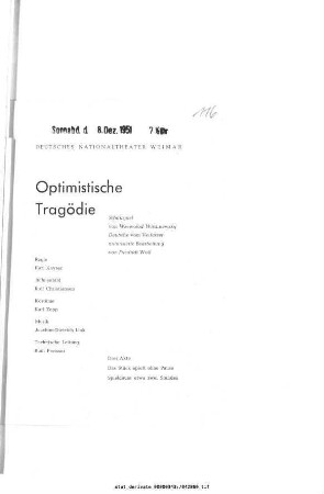Optimistische Tragödie