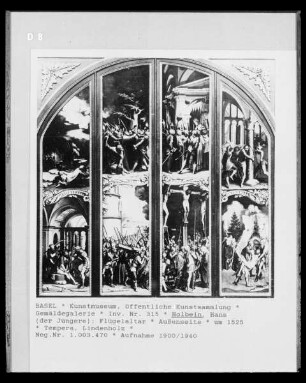 Flügelaltar, Außenseite