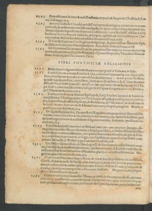 Libri Pontificiae Religionis.