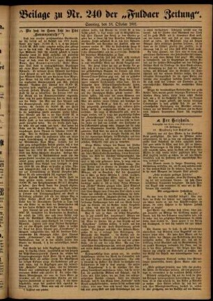 Zweite Ausgabe vom Sonntag, den 18. Oktober 1891.