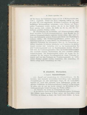 II. Abschnitt. Forstpolizei