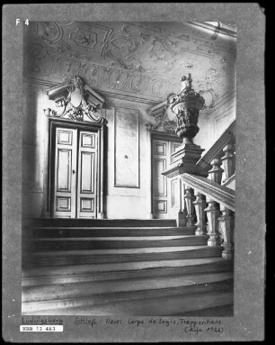 Innendekoration des Treppenhauses im Alten Corps de logis
