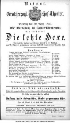 Die letzte Hexe