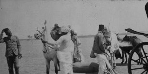 Personen mit Pferden am Blauen Nil [Reise nach dem Sudan, Band 1]