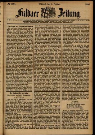 Ausgabe vom Mittwoch, den 06. Oktober 1886.