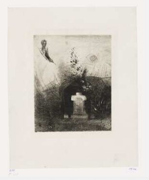 Grabkreuz, Blatt 4 der Folge "Les Fleurs du mal"