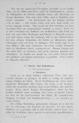 C. Garten- und Parkanlagen.