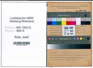 Entnazifizierung Josef Ross, geb. 30.05.1904 (Vertreter)