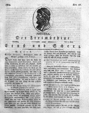 Nro. 92., Dienstag den 8. Mai