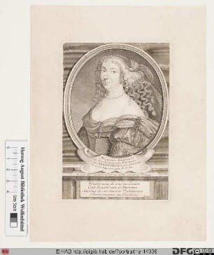 Bildnis Françoise-Athénaïs Montespan, marquise de, geb. de Rochechouart de Mortemart