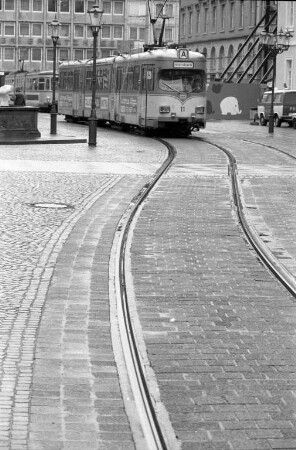 Straßenbahnverkehr in der Innenstadt