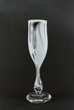 Vase "Cascade" mit farbigen Einschlüssen