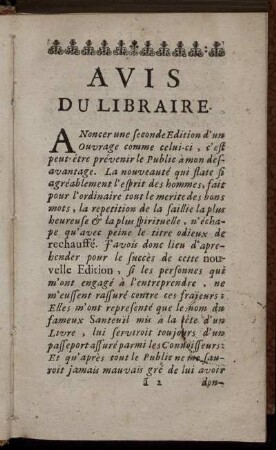 Avis Du Libraire.