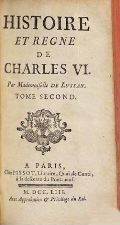 Histoire Et Regne De Charles VI., 2