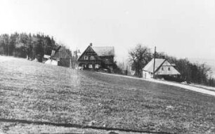 Vysoký (Hohenwald). Teilansicht des Ortes, 1939, Repro