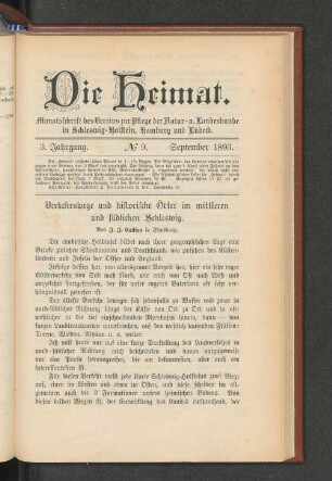 Verkehrswege und historische Örter im mittleren und südlichen Schleswig.