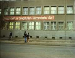 Slogan zur deutsch-sowjetischen Freundschaft