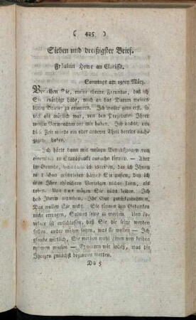 Sieben und dreißigster Brief. Fräulein Howe an Clarissa. - Vierzigster Brief. (Fortsetzung des Acht und dreißigsten)