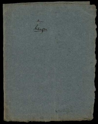 [...] Klagen [zweiter Umschlag]