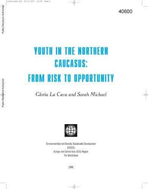 Youth in the Northern Caucasas : from risk to opportunity