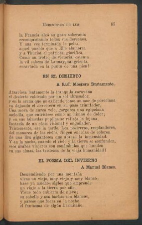 El poema del invierno : A Manuel Blanco