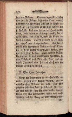 II. Von ihren Heirathen.