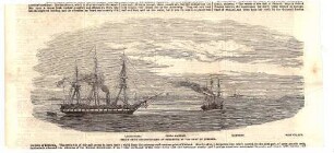 Steam-Ships reconnoiting at Sveaborg, in the gulf of Finland.- "Cathedral', "Stora Rantan", Langorn, West Svarto