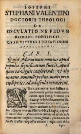 De osculatione pedum Romani Pontificis