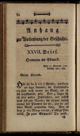 Anhang zur Vollendung der Geschichte.