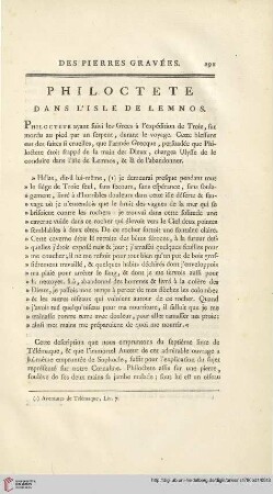 Philoctete dans l’Isle de Lemnos