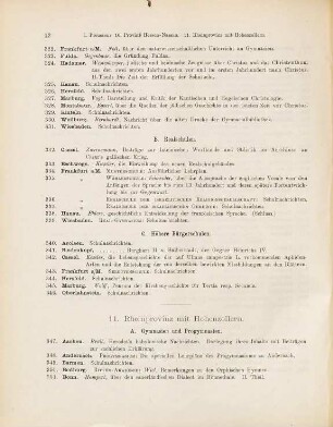 Verzeichnis der Programme, welche im Jahre ... von den höheren Schulen Deutschlands (ausschl. Bayerns), soweit sie an Austausch teilnehmen, veröffentlicht werden. 1878