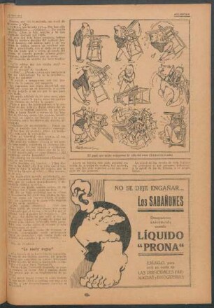 El papá que quiso componer la silla del nene (Historieta muda)