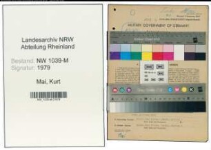 Entnazifizierung Kurt Mai , geb. 28.07.1907 (Foerster)