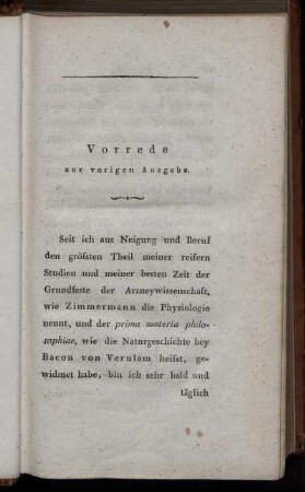 Vorrede zur vorigen Ausgabe