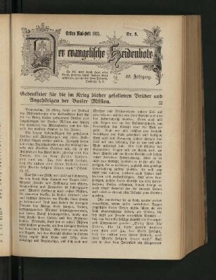 Nr. 5. Erstes Mai-Heft 1915.