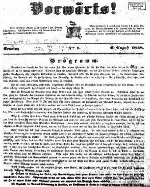 Vorwärts!. 1848