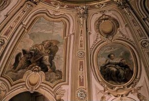 Evangelisten und Tugenden