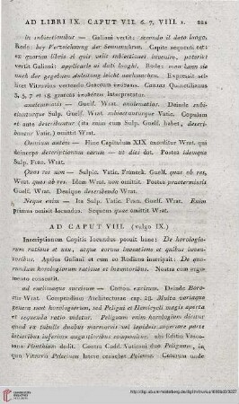 Ad Caput VIII