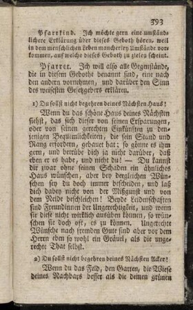Du sollst nicht begehren deines Nächsten Haus!