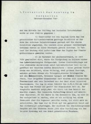 Vorbericht Kerameikos 1