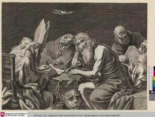 [Les Quatre Principaux Docteurs de l'Eglise latine; Die vier wichtigsten Doktoren der lateinischen Kirche]