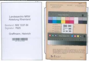 Entnazifizierung Heinrich Graffmann , geb. 11.04.1894 (Kaufm.Angestellter)