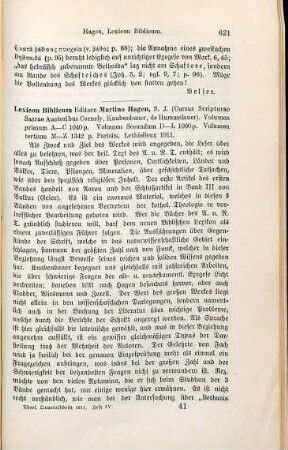 621-622 [Rezension] Lexicon biblicum