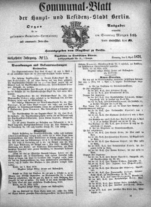 1876,15: No. 15, 9. April 1876